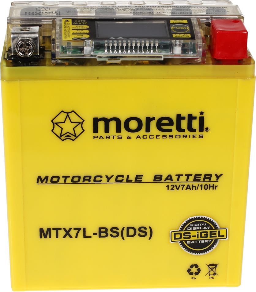 

Akumulator Żelowy Moretti 12V YTX7L-BS Junak Romet