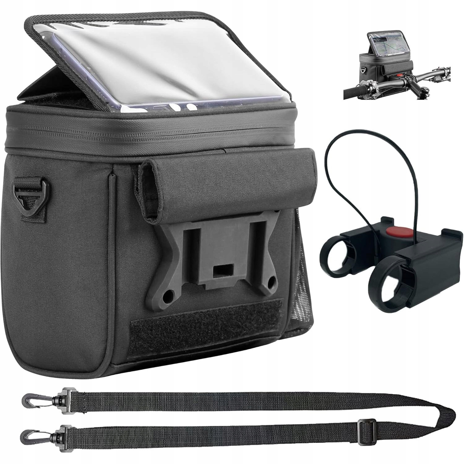 Taška na kolo Brašna na řídítka Pouzdro Telefon Mapy na kolo Vodotěsná