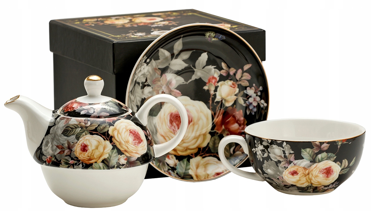 

English Collection Zestaw Filiżanka +dzbanek 4 El.