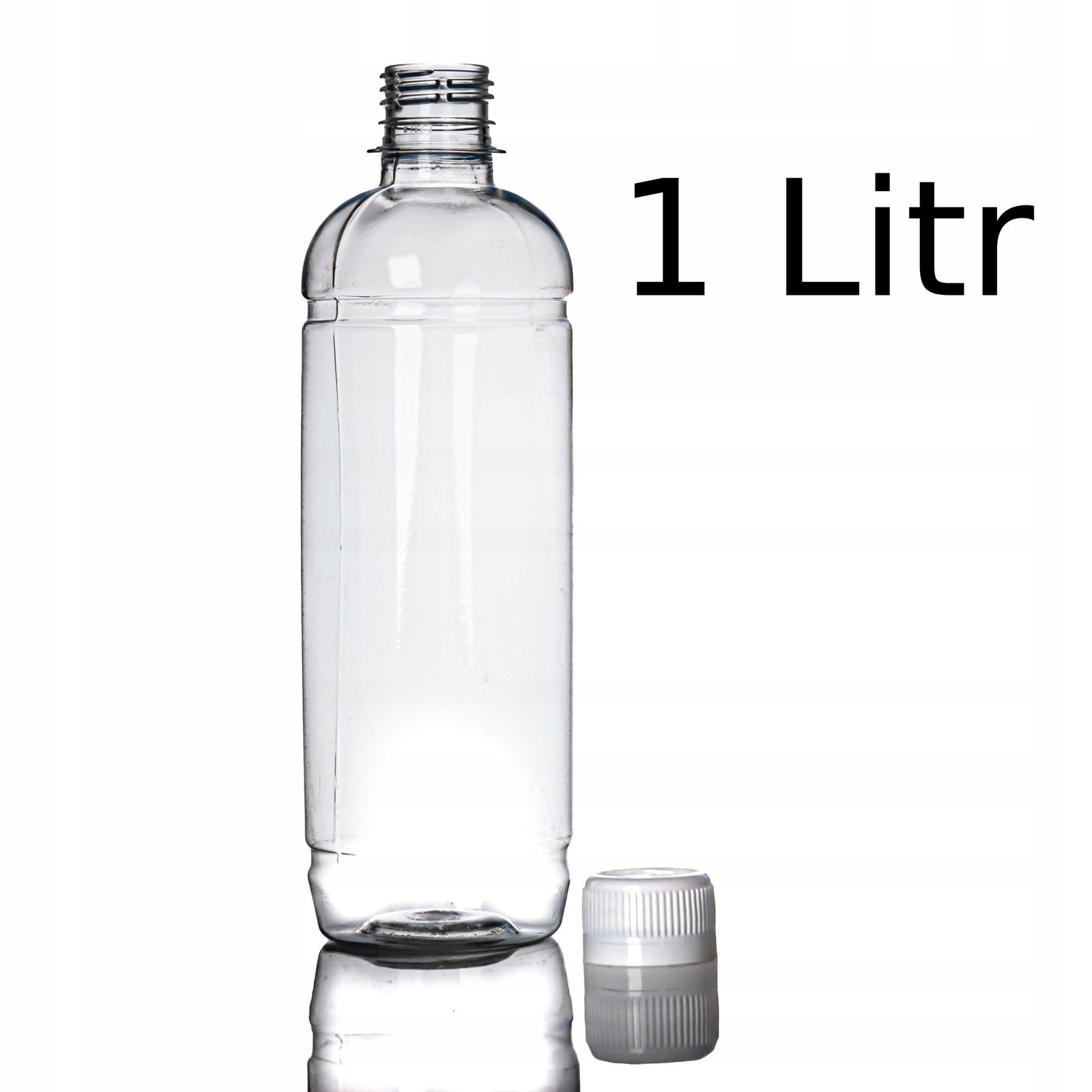 Butelka Plastikowa PET 1L Transparentna z Nakrętką