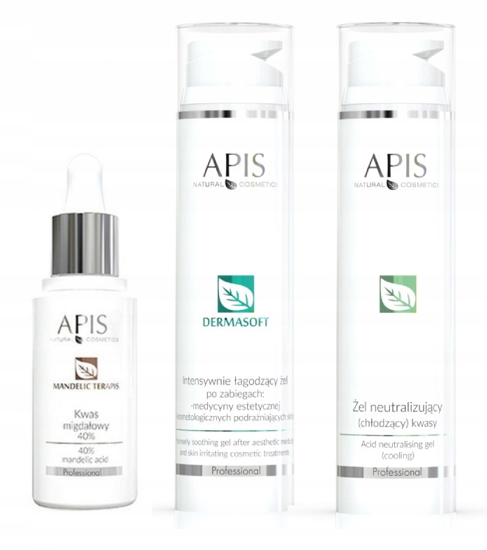 

Apis kwas migdałowy 40% neutralizator żel Zestaw