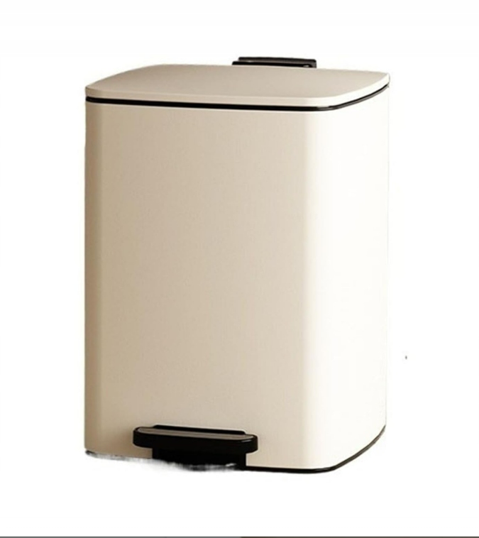 Kôš na odpadky Songmics 8 l 1-komorový s pedálom LTB591W0802 biely