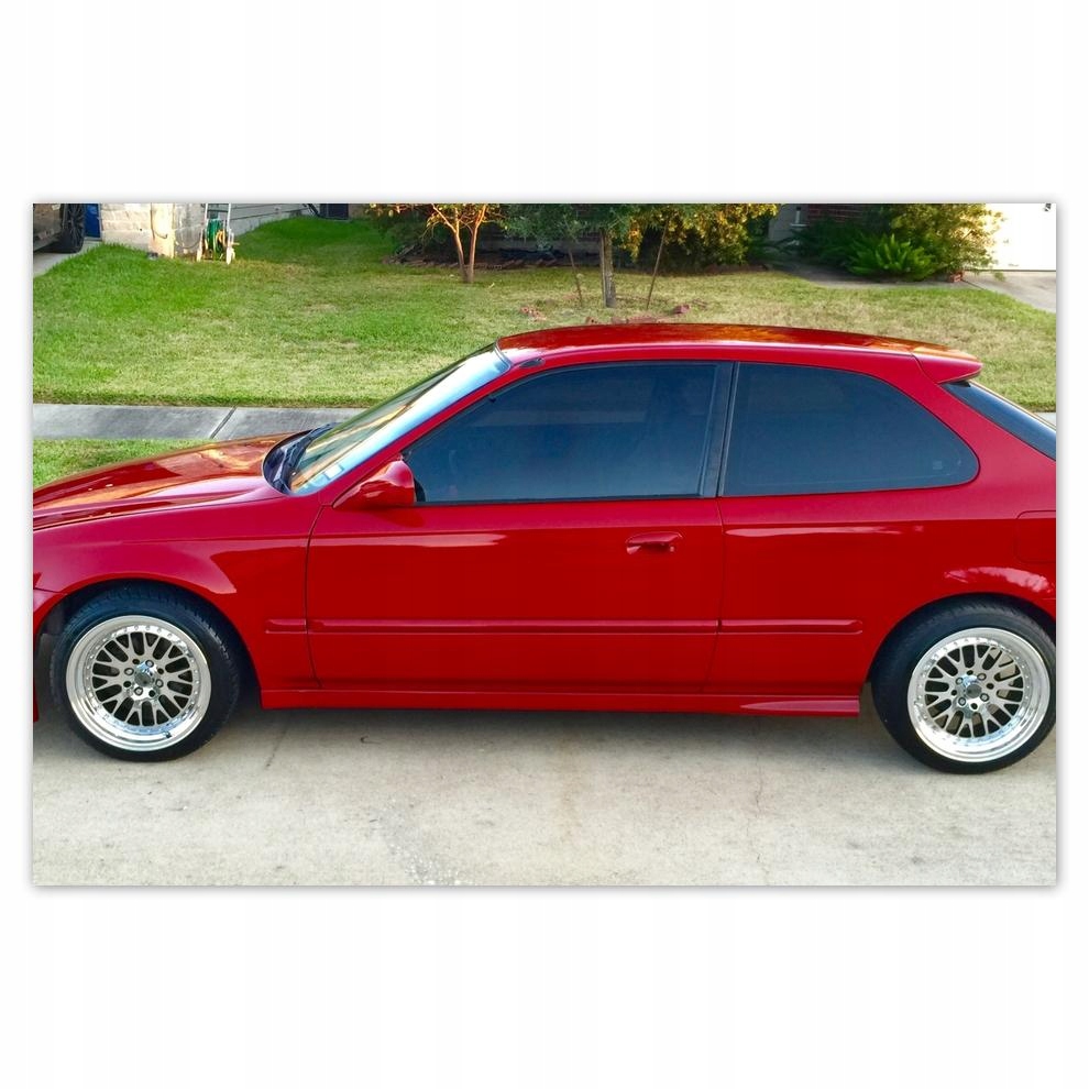 

Plakat 60x40 Czerwona Honda Civic