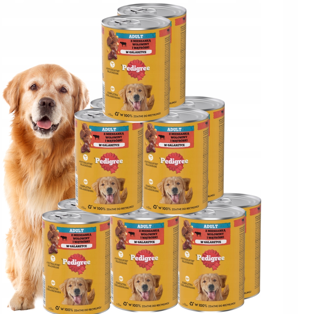 Levně Pedigree vlhké krmivo pro psy s hovězím masem v želé, konzerva 12 x 400 g