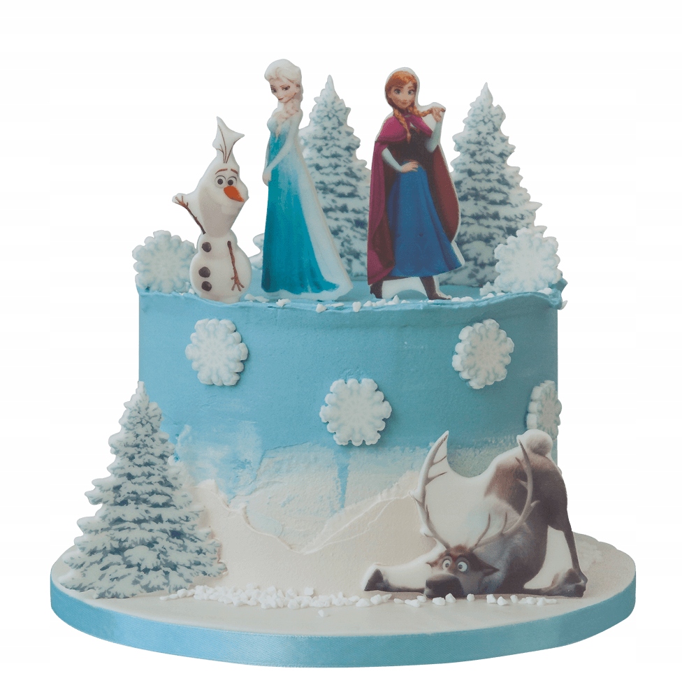 Levně Sada dekorací na dort Ledové království 14 El. 2D