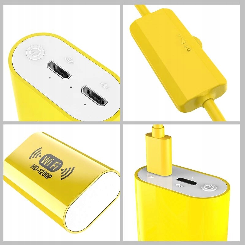 ENDOSKOP KAMERA INSPEKCYJNA WIFI USB FHD 1200p 8mm Kod producenta ENDOSKOP SZTYWNY WI-FI FULL HD