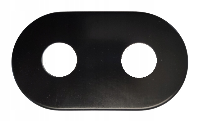 ROZETA ZESPOLONA CZARNY MAT 1/2" OTWÓR 25 mm