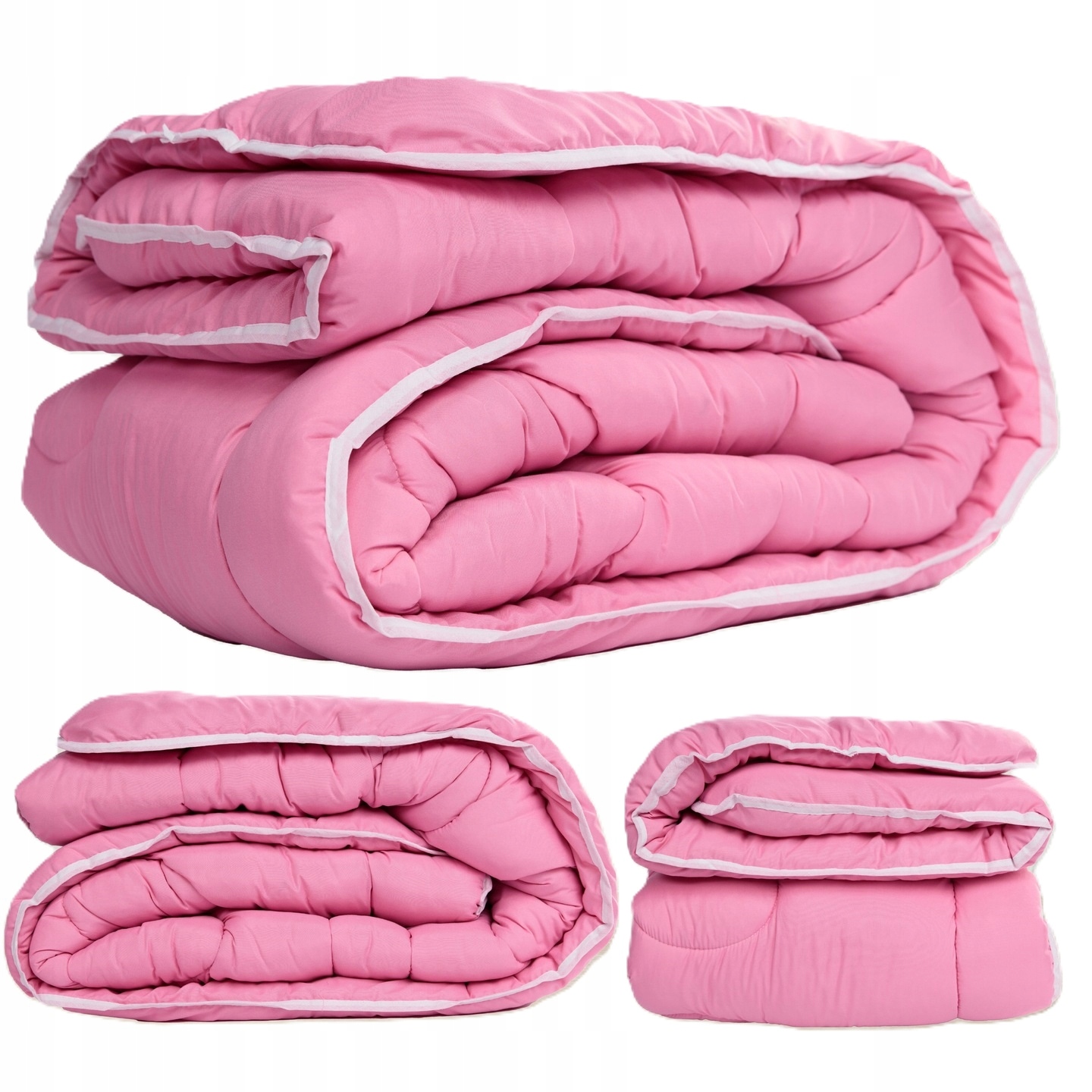 Vlněná Přikrývka Přešívka Z Ovčí Vlny 200x220 Teplé Silné Růžové Lůžkové Povlečení