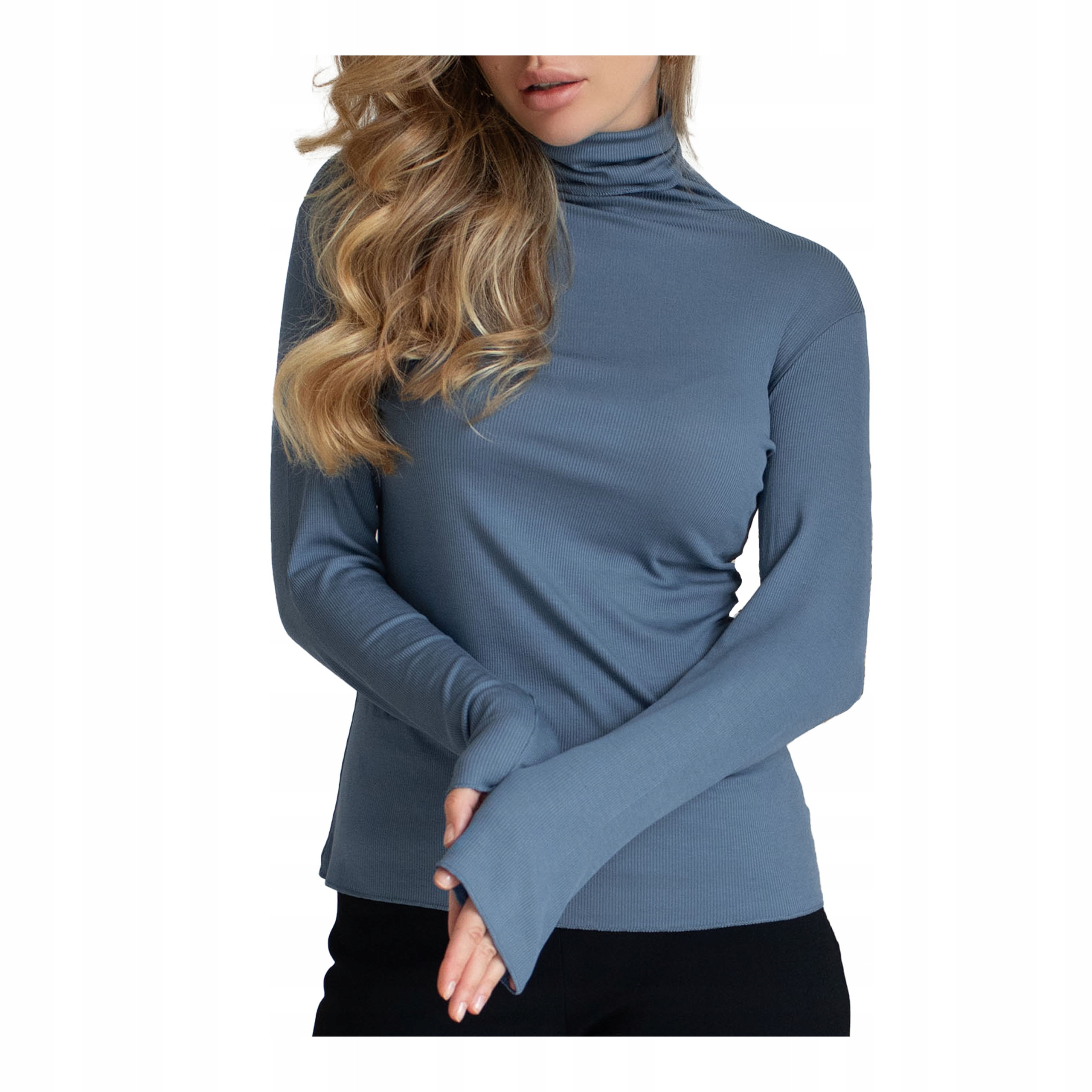 Dámská teplá mikina s límečkem a dlouhým rukávem Kleo M