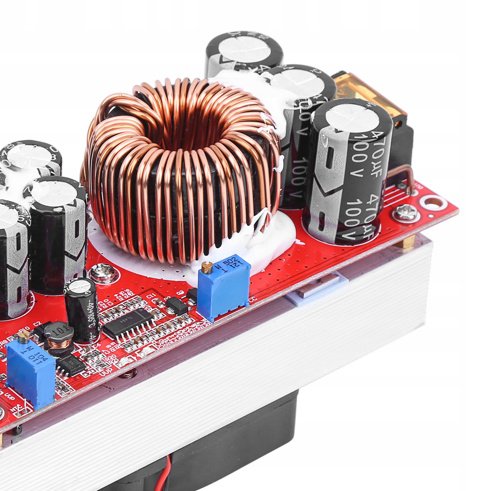 PRZETWORNICA NAPIĘCIA DC-DC 30A 1500W STEP UP MODUŁ ŁADOWANIA SŁONECZNEGO Waga produktu z opakowaniem jednostkowym 0.41 kg