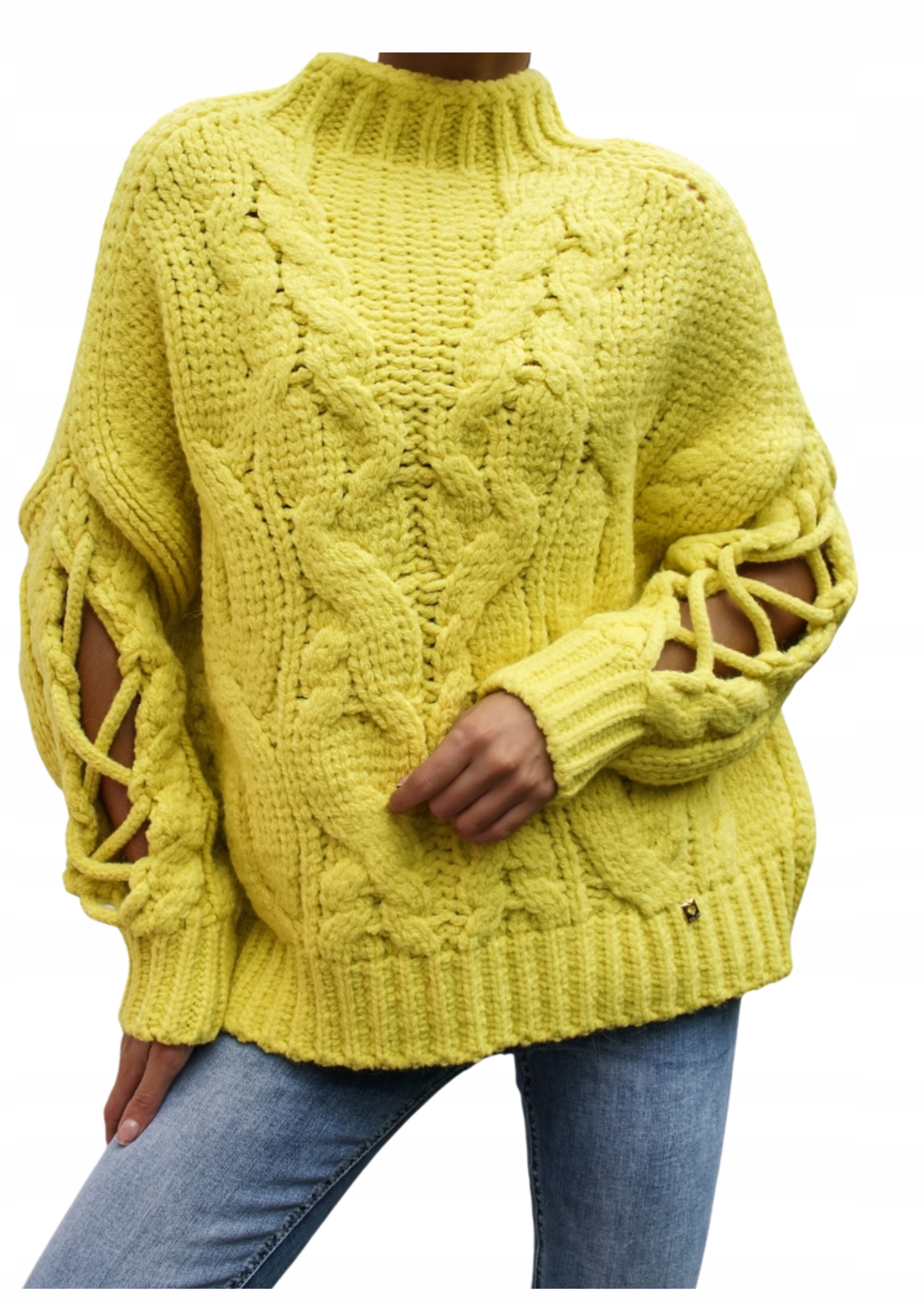 

Sweter z półgolfem Cocomore żółty