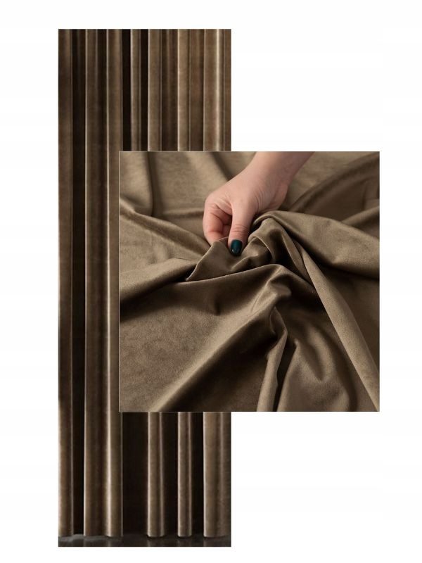 Závěs Samet Barvy Hladký š 140x270 S páskou Welwet do obývacího pokoje Lesk