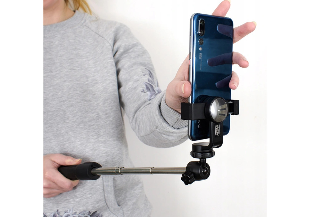 Webski selfie stick teleskopowy kijek selfi statyw Długość minimalna 28 cm