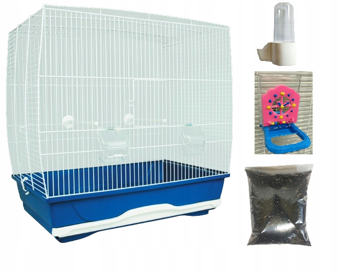 Levně Klec pro papouška kanárka zeberky velká Katia XXL Napáječka Krmivo