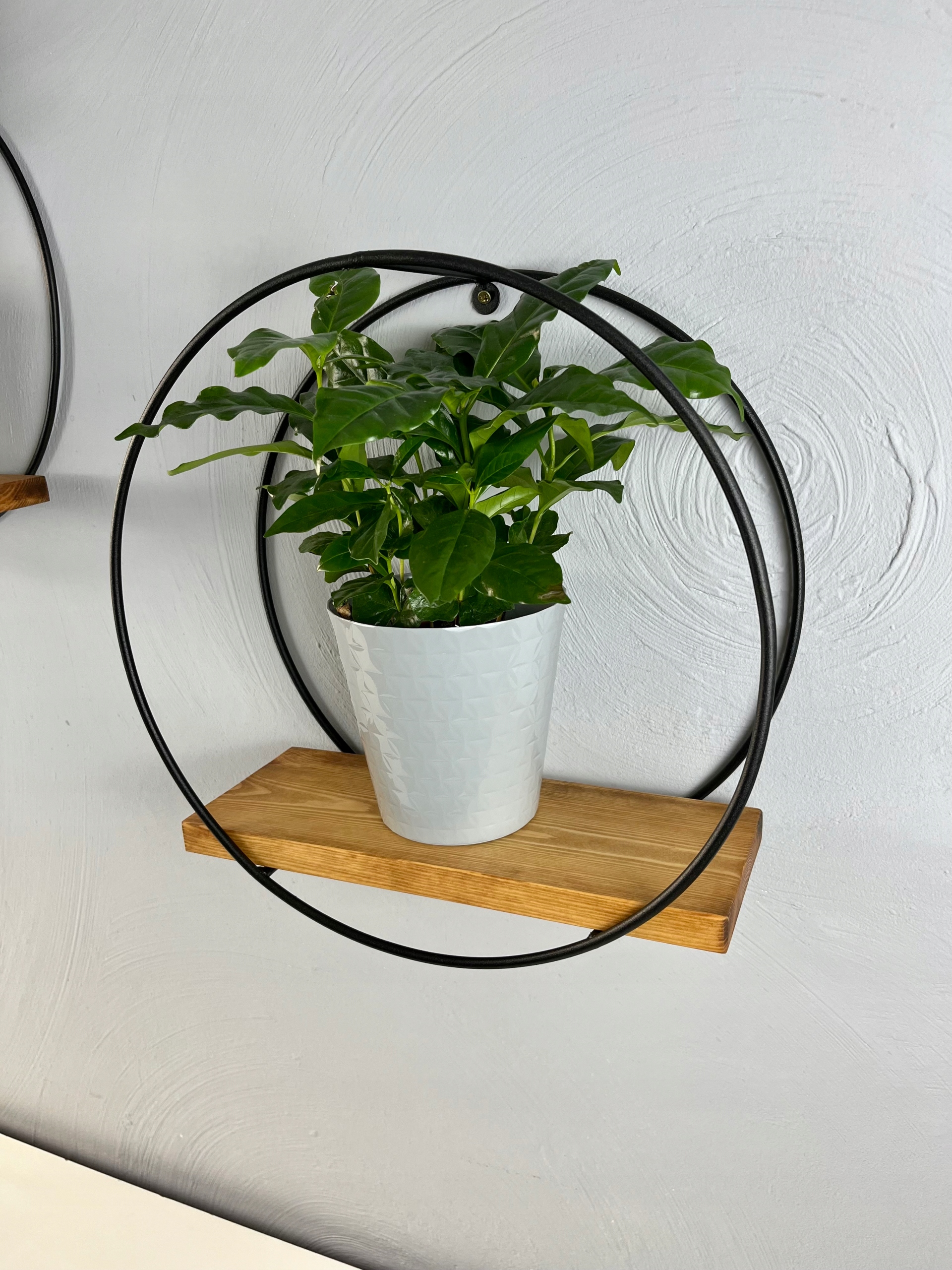 PÓŁKA OKRĄGŁA WISZĄCA METALOWA LOFT Kod producenta 1