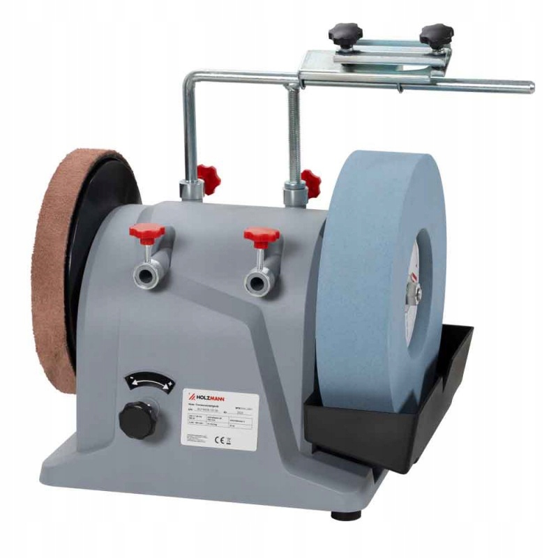 SZLIFIERKA STOŁOWA NA SUCHO i MOKRO OSTRZENIE DO OSTRZENIA 180W 250/220mm Marka Holzmann