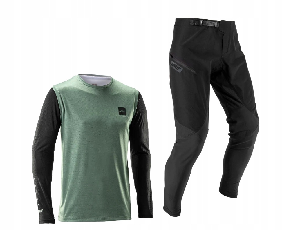 Leatt komplet rowerowy Enduro koszulka spodnie Gravity 1.0 Mist Green L