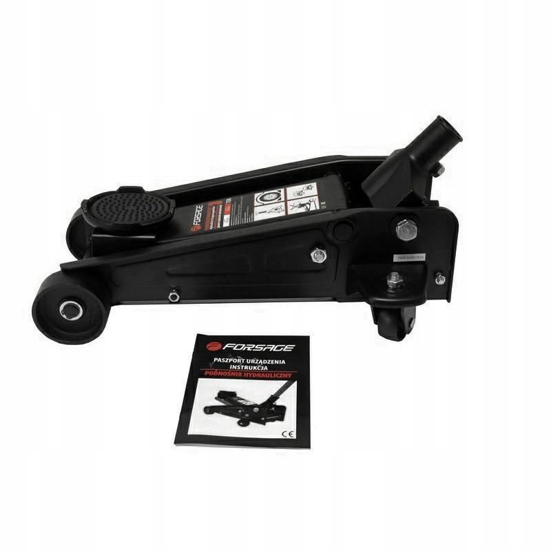 PODNOŚNIK HYDRAULICZNY SAMOCHODOWY ŻABA 3T LEWAREK Z GUMĄ WARSZTATOWY Marka Forsage
