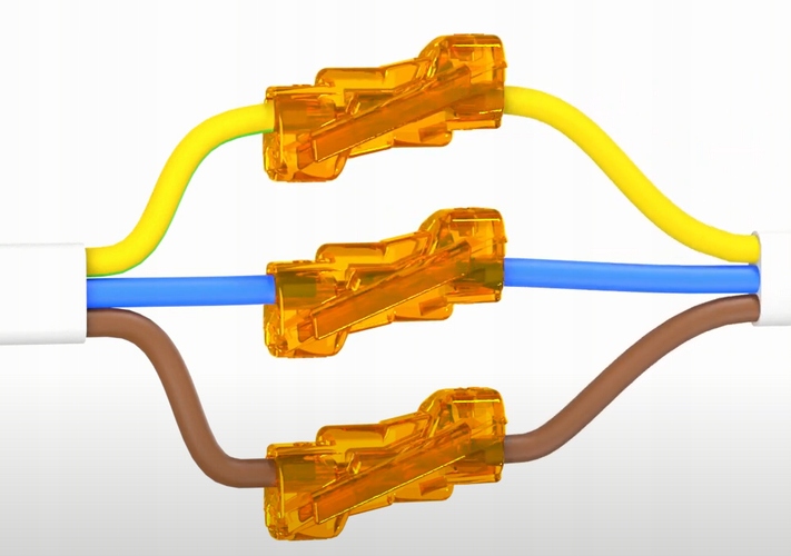 SZYBKOZŁĄCZKA PRZELOTOWA DO DRUTU 0,5 - 4mm2 SCS2 Przekrój żyły 0.5-4 mm²