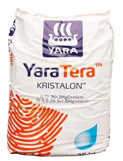 Kristalon Pomarańczowy Npk 6-12-36+micro 25kg Yara nawóz potasowy duży owoc