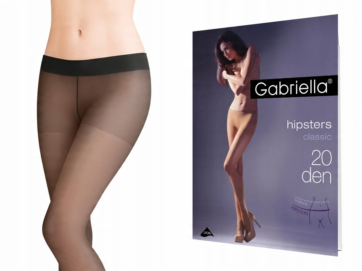 

Rajstopy Gabriella Hipsters 20 den Nero 3