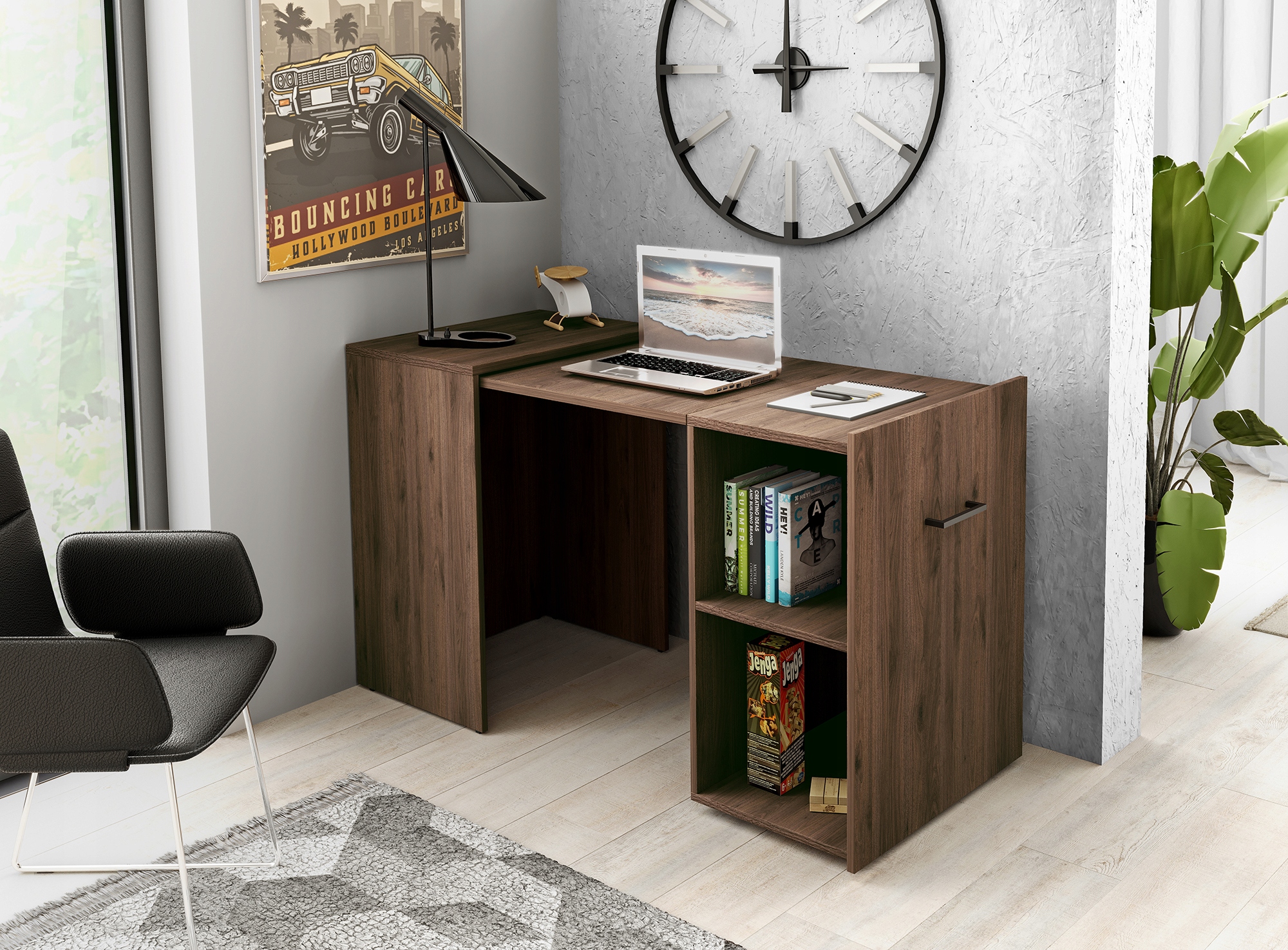 Biurko modułowe składane SMART 2497LV03 Kolor mebla biały