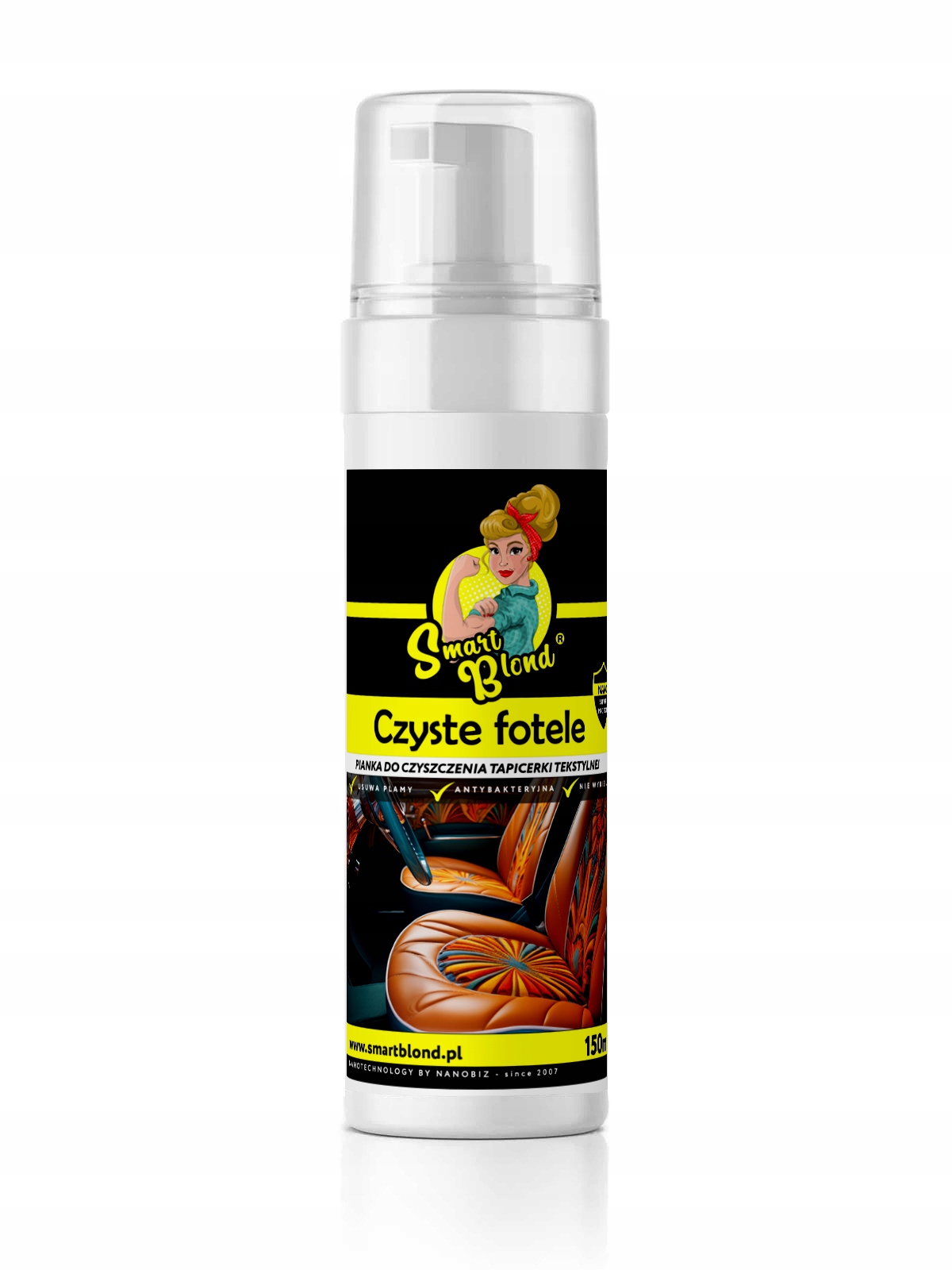 SmartBlond Czyste Fotele pianka do tapicerki tekstylnej 150ml