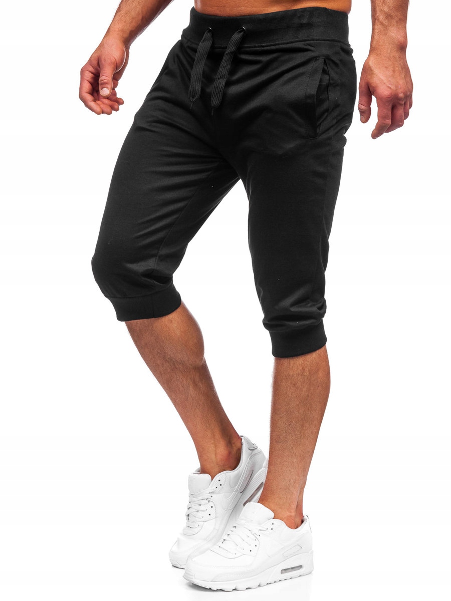 

Krótkie Spodenki Dresowe Czarne K10002 DENLEY_2XL