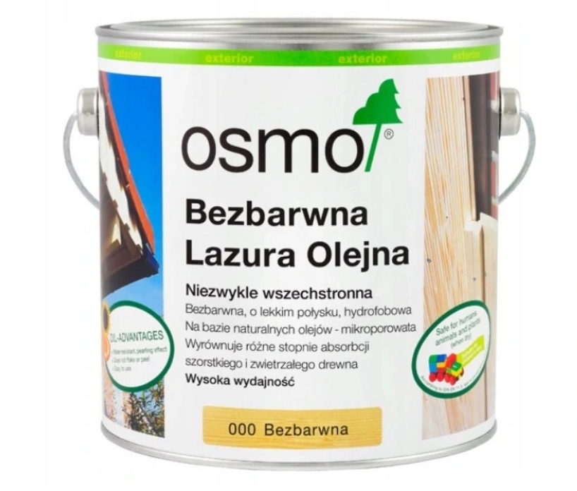

Osmo 000 Bezbarwna Lazura Olejna do drewna 2,5L