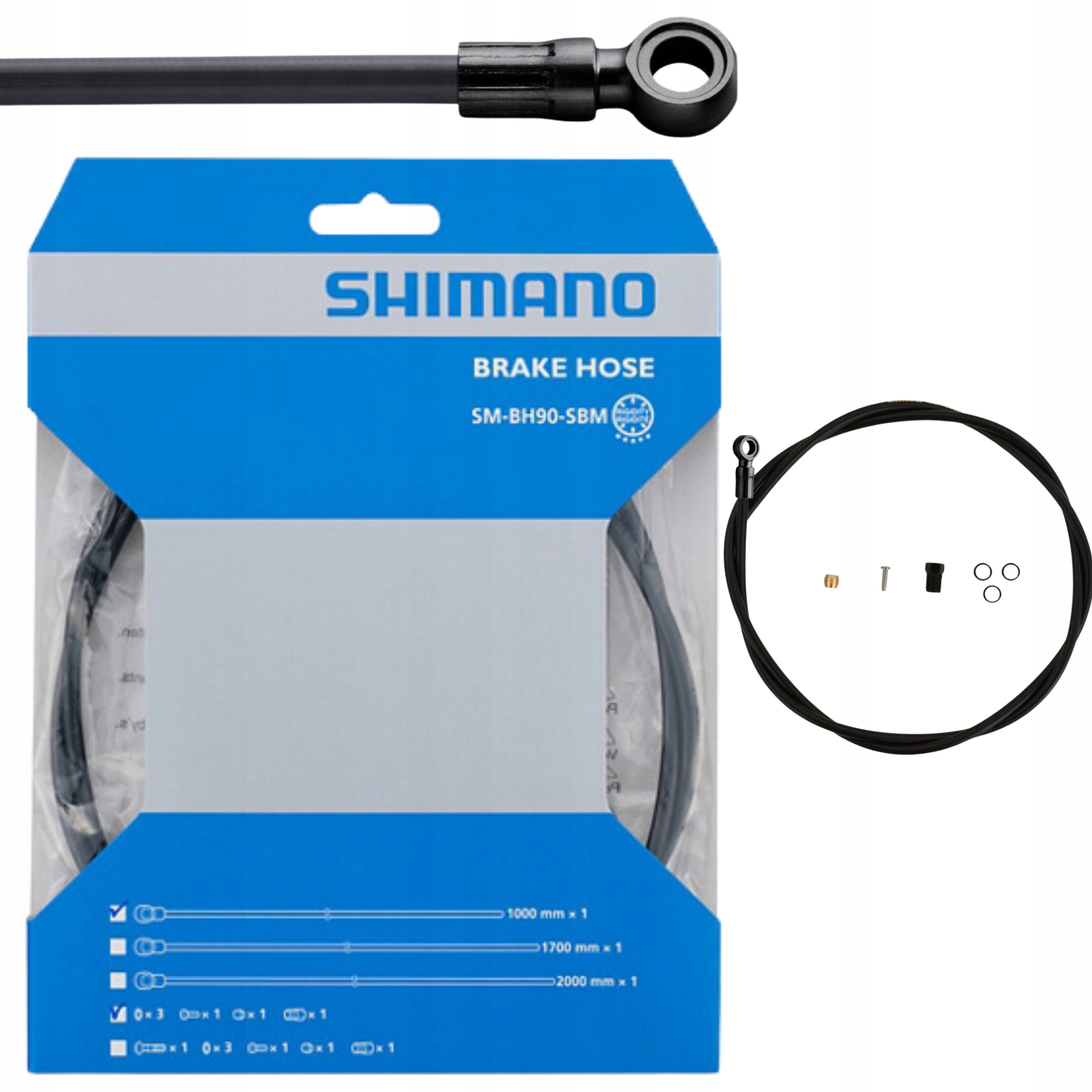 Przewód Hamulcowy Shimano SM-BH90 Sbm-a 1000 mm Zestaw Banjo Xtr/xt/slx
