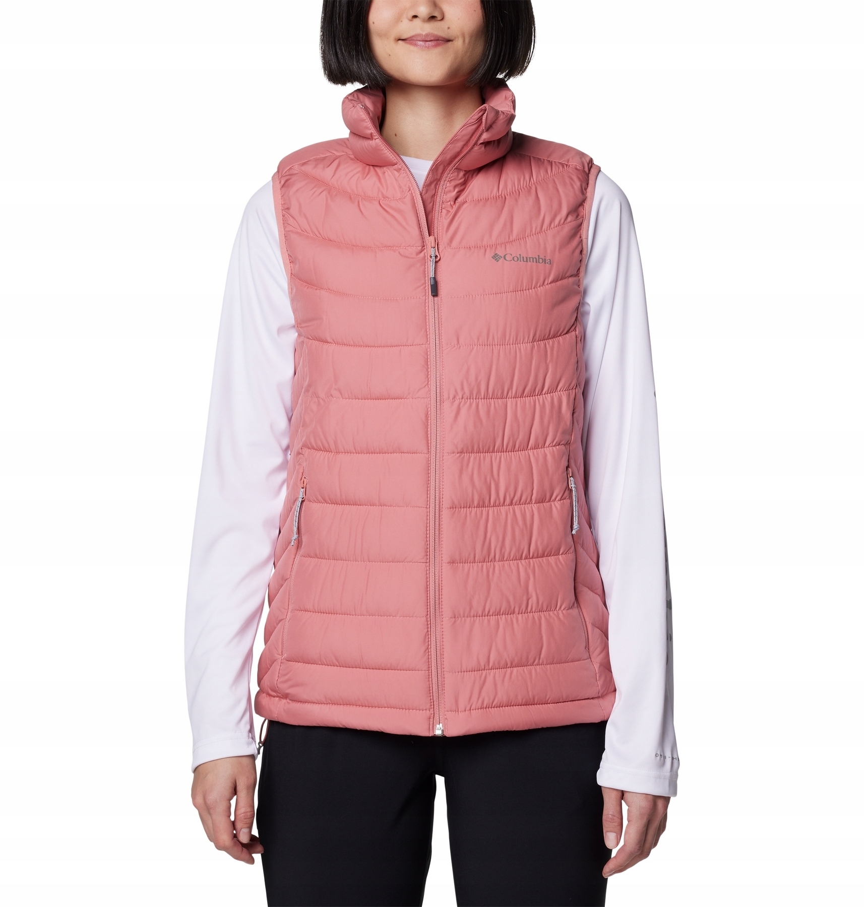 Dámská péřová vesta Columbia Powder Lite II růžová 2089561629 vel. M