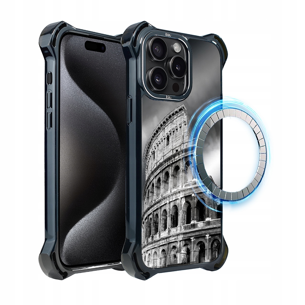 Pouzdro iPhone 15 Pro Max Ibizu DropGuard Ultra s MagSafe, Colosseum