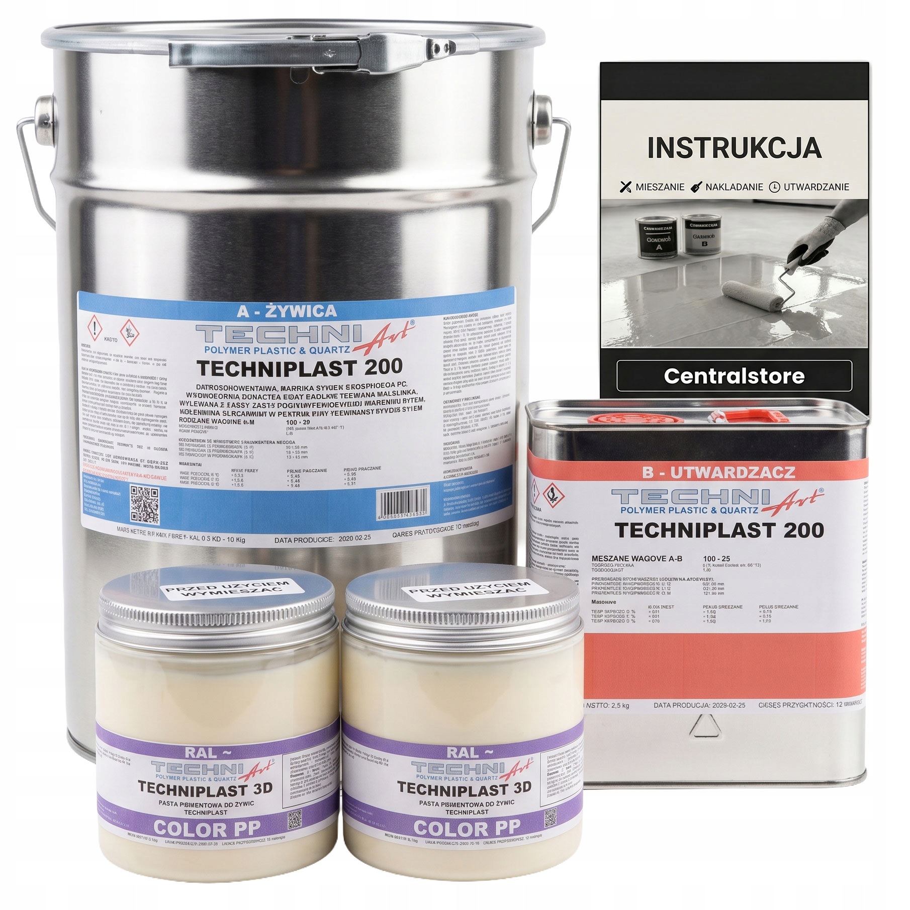 Tp 200 żywica do posadzek garaż piwnicę 12,5kg Grafitowy Ral 7024