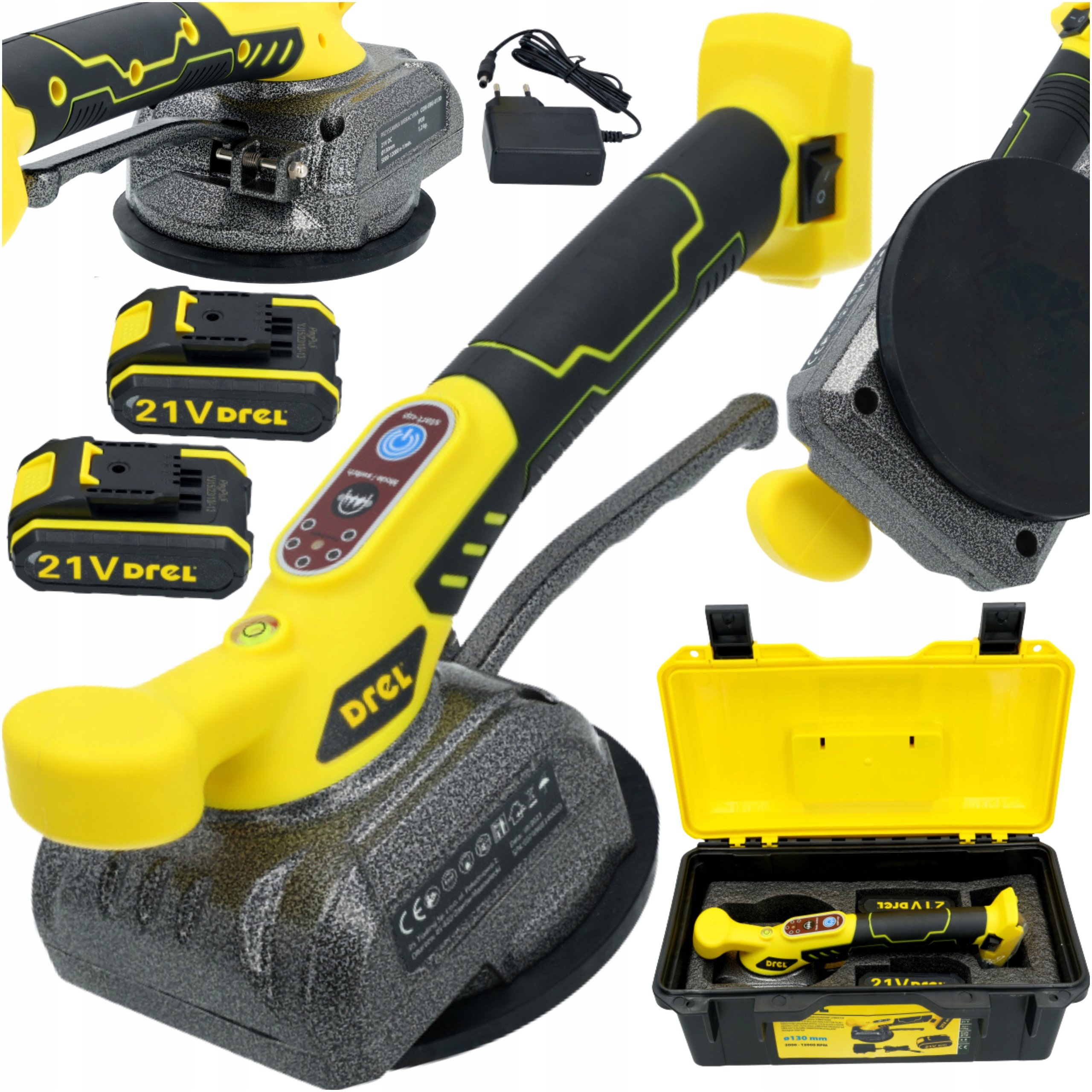 Przyssawka wibrująca elektronarzędzie do układania płytek 2AKU 21V Walizka