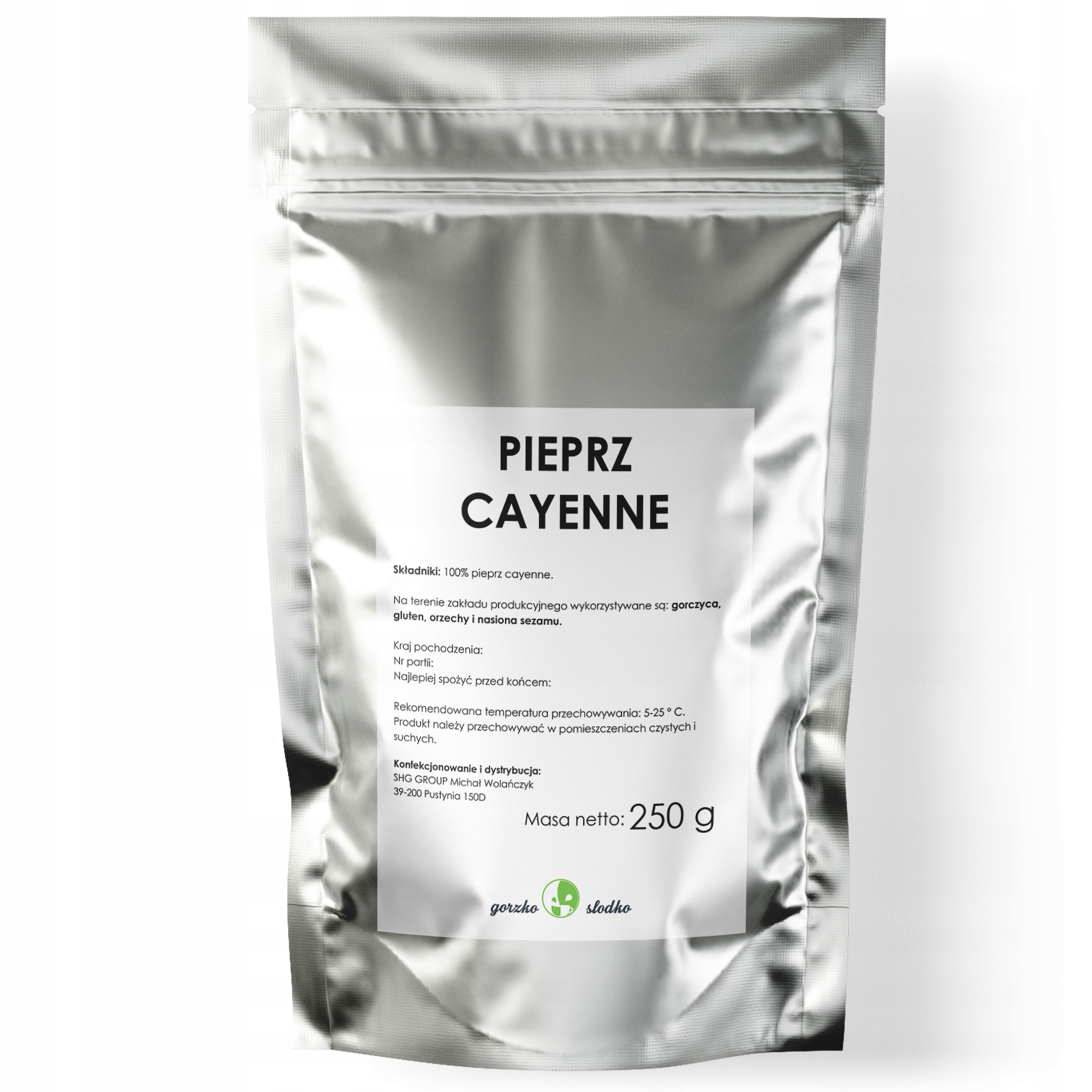 PIEPRZ CAYENNE naturalny kajeński mielony 250g EAN (GTIN) 5907796673317