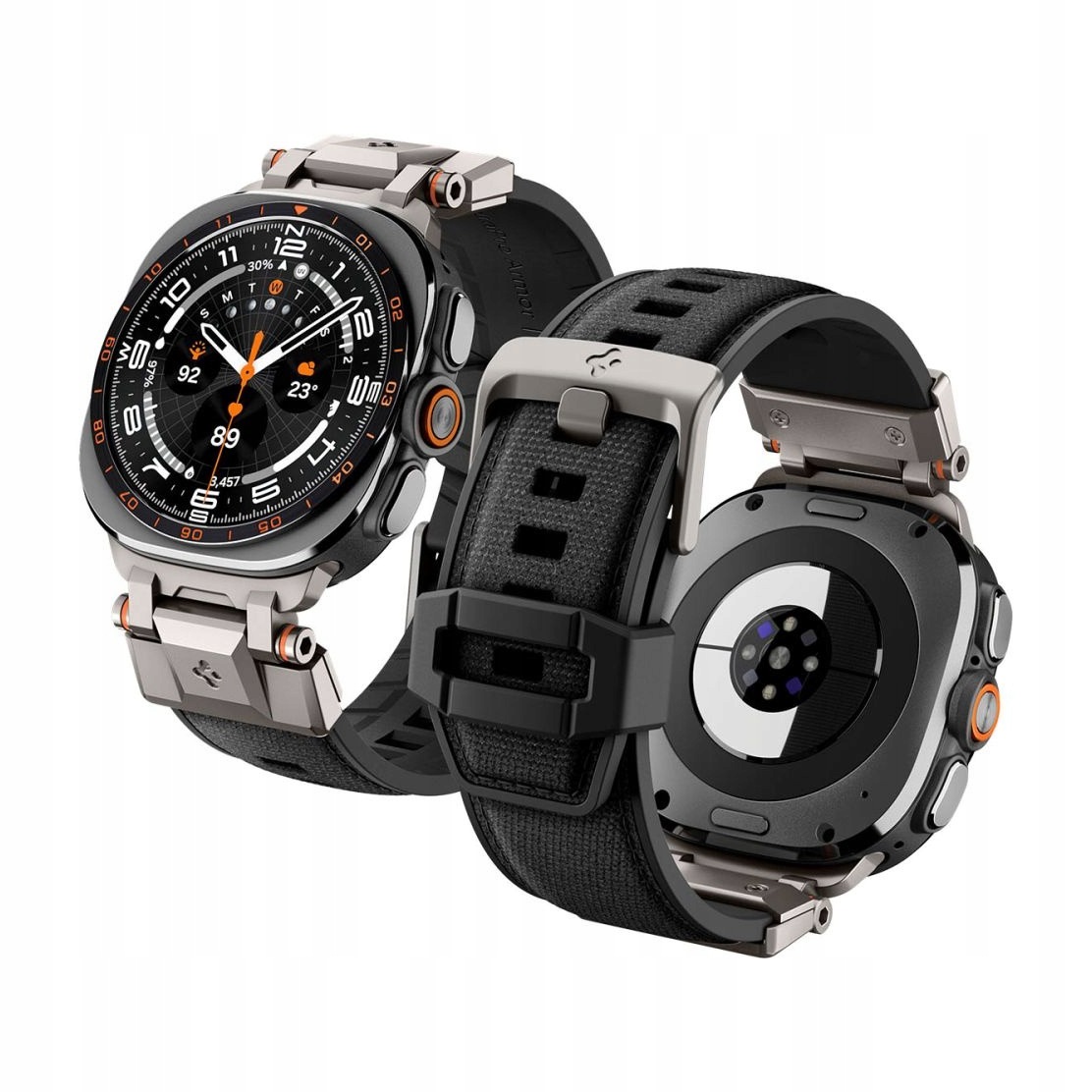 Pasek do Samsung Watch Ultra 1 2 Spigen DuraPro Armor czarny