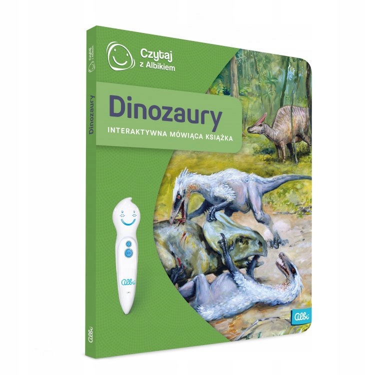 CZYTAJ Z ALBIKIEM DINOZAURY KSIĄŻKA INTERAKTYWNA Wydawnictwo Albi