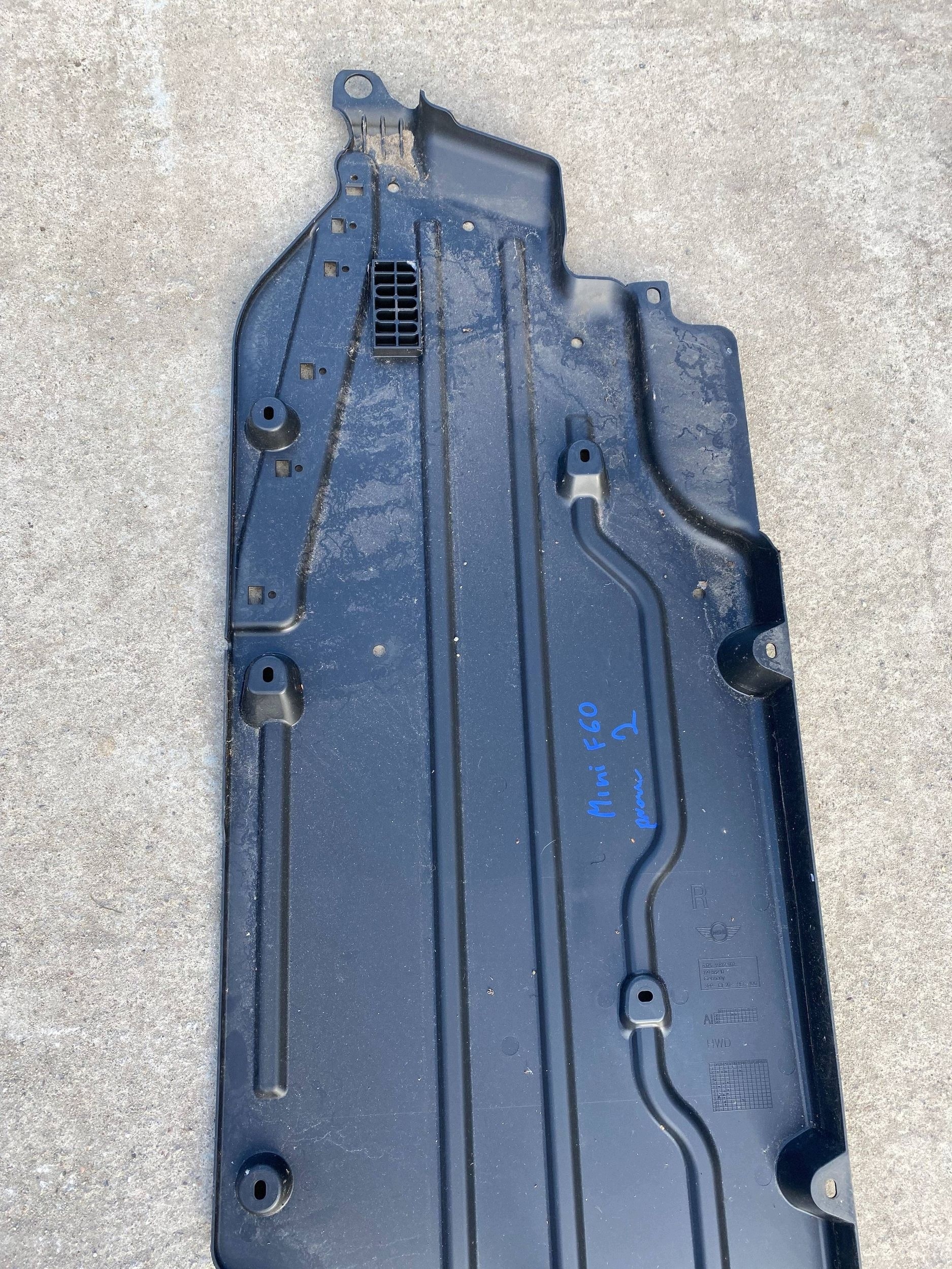 MINI COOPER R60 cover chassis lower right 9812902