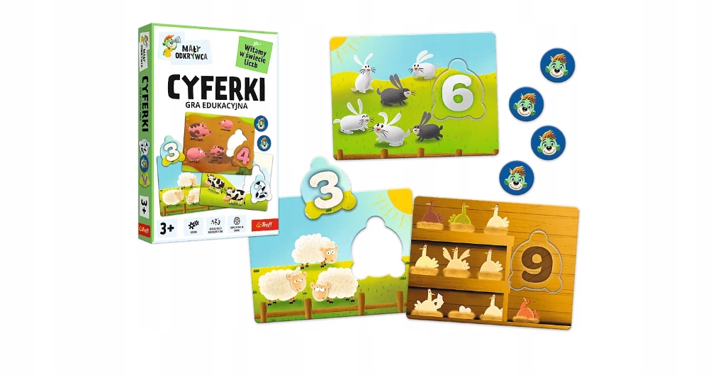 GRA CYFERKI MAŁY ODKRYWCA TREFLIKI 02810