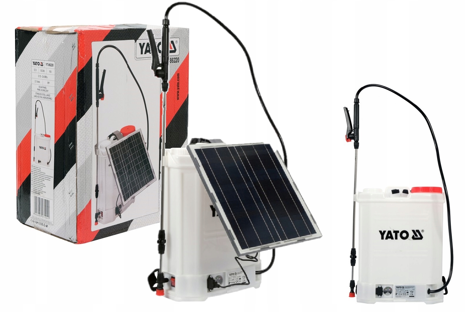 Solárny Postrekovač Aku Batoh 16 L Yato YT-86220