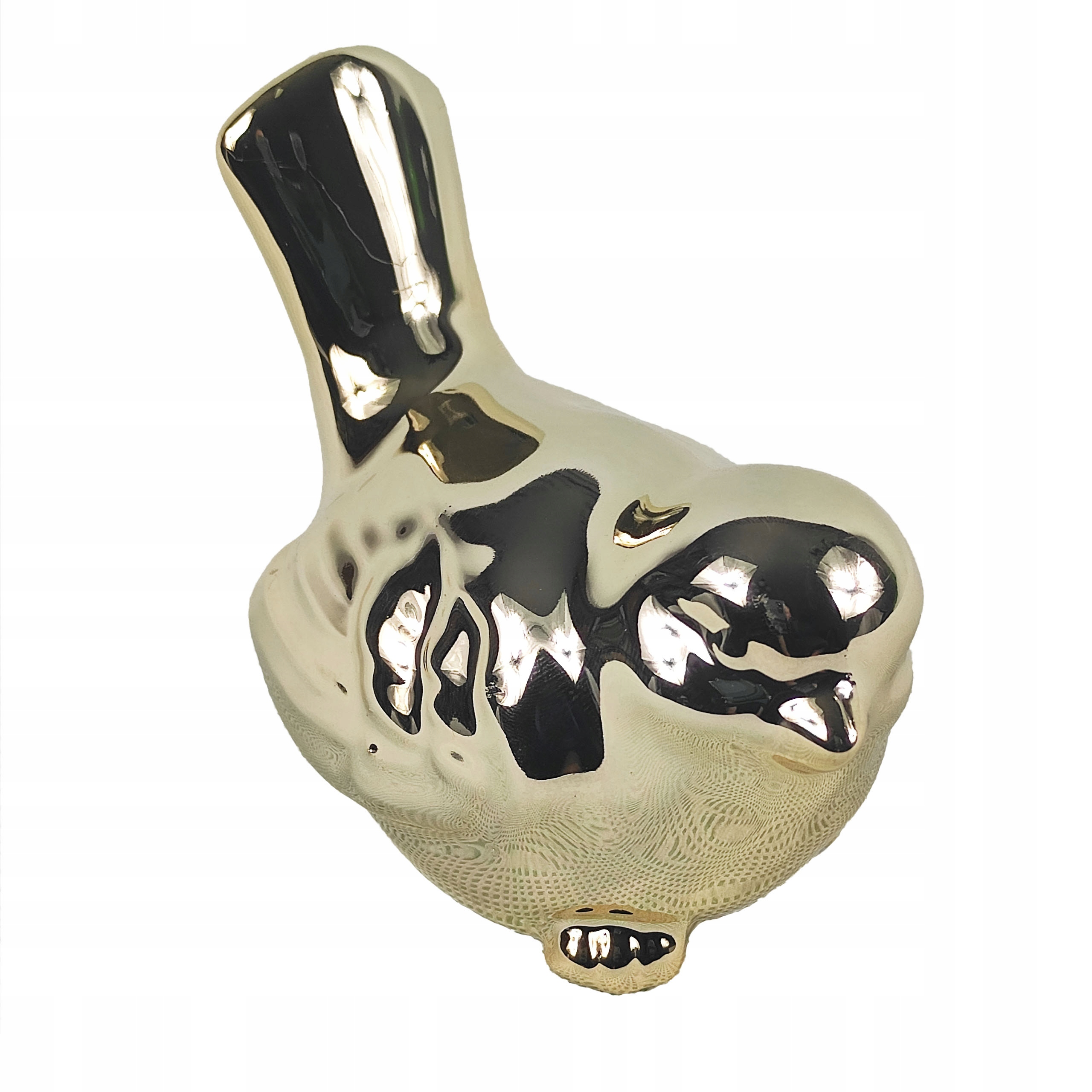 figurka ceramiczna ptaszek złoty 10 x 5,5 x 8cm  | DKC994-24 — 2