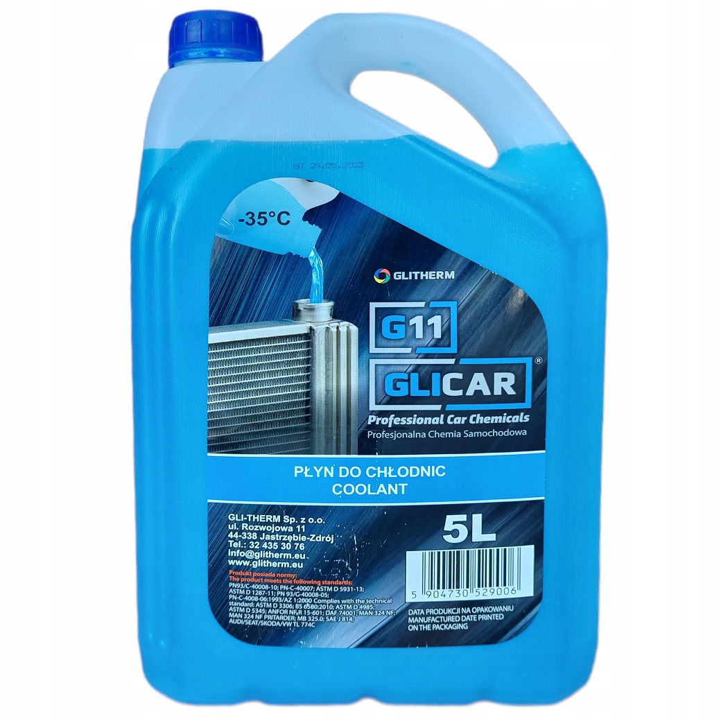 Płyn Do Chłodnic Niebieski Glicar -35 G11 5L