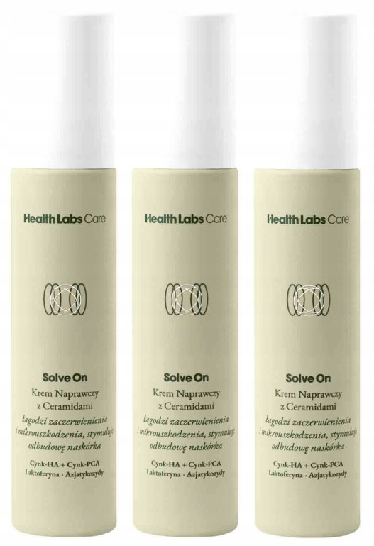 3 x Solve On Reparační krém s ceramidy, Health Labs