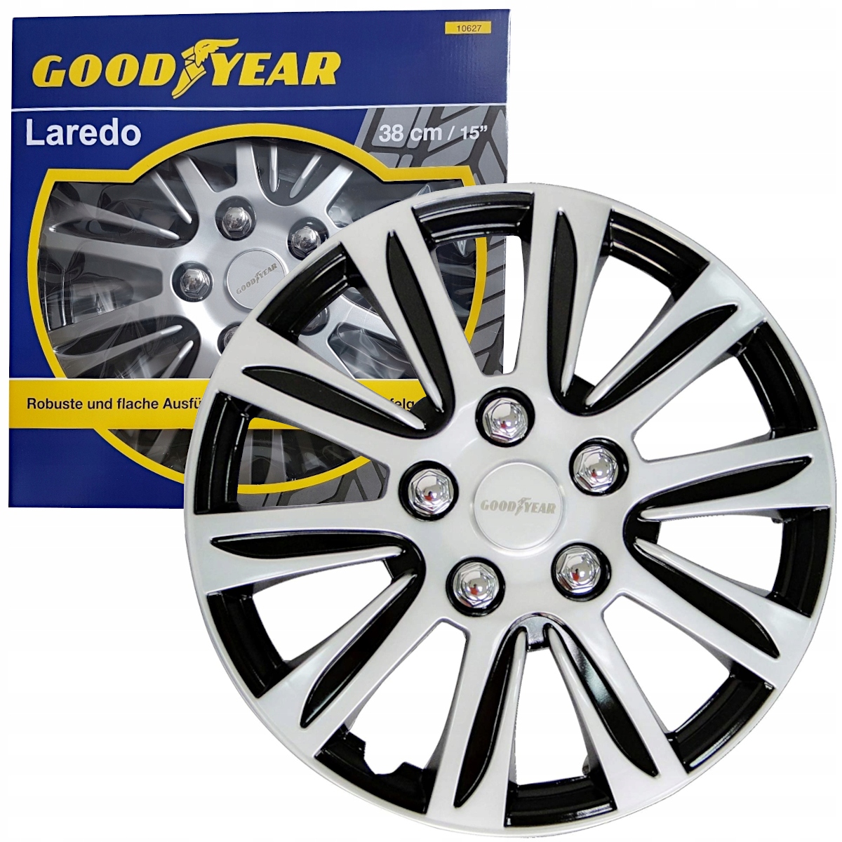 

4x Kołpaki samochodowe Goodyear Laredo 15 cali