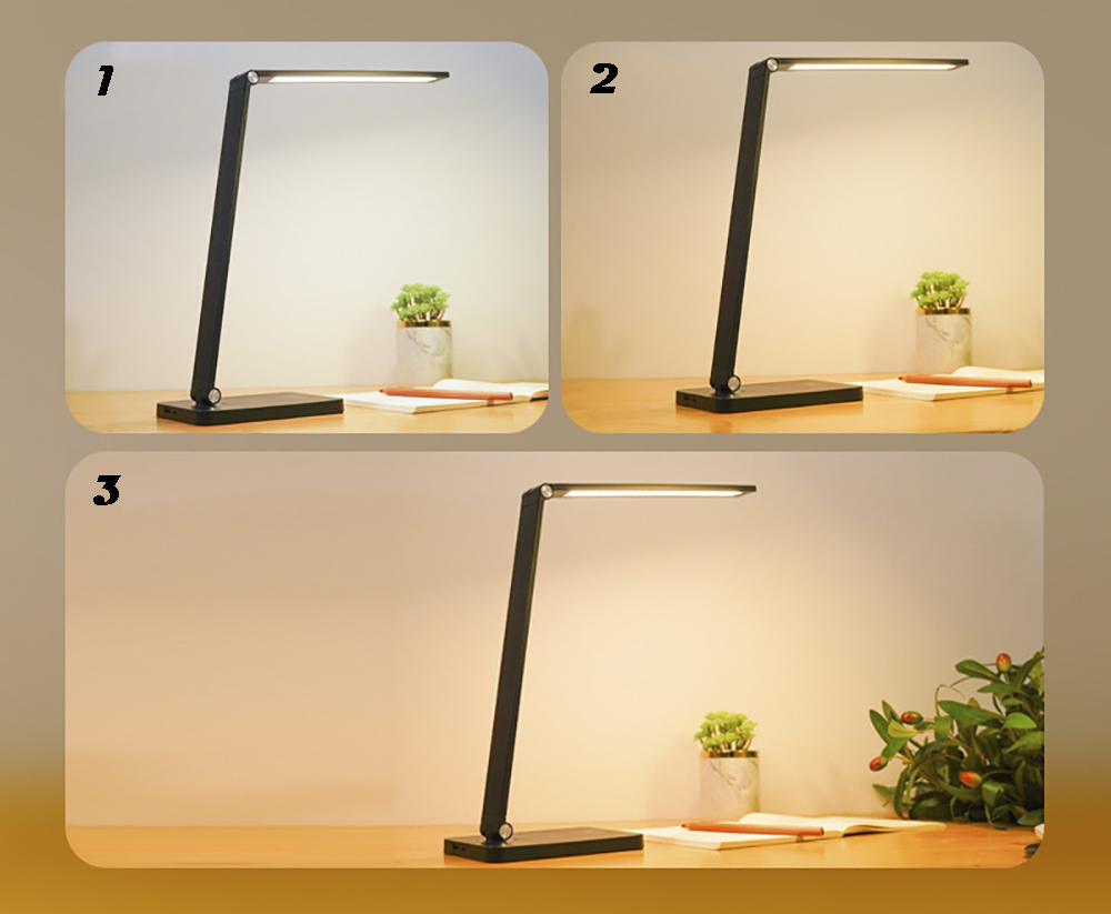 LAMPKA BIURKOWA SZKOLNA 28 LED DOTYK NA BIURKO DO CZYTANIA NAUKI PRACY Informacje dodatkowe żarówki w zestawie