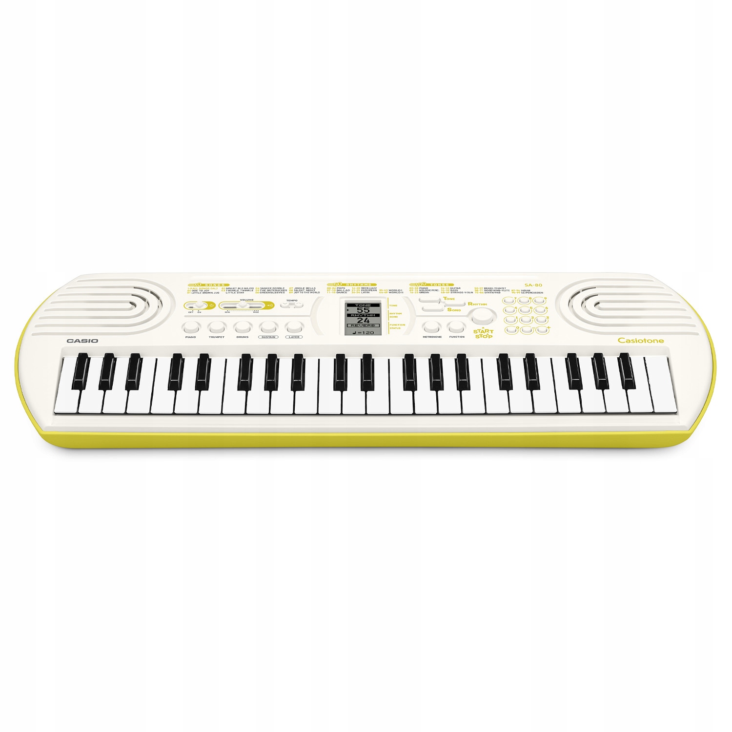 CASIO SA-80 MINI KEYBOARD KLAWISZ DLA DZIECKA + ZASILACZ Marka Casio