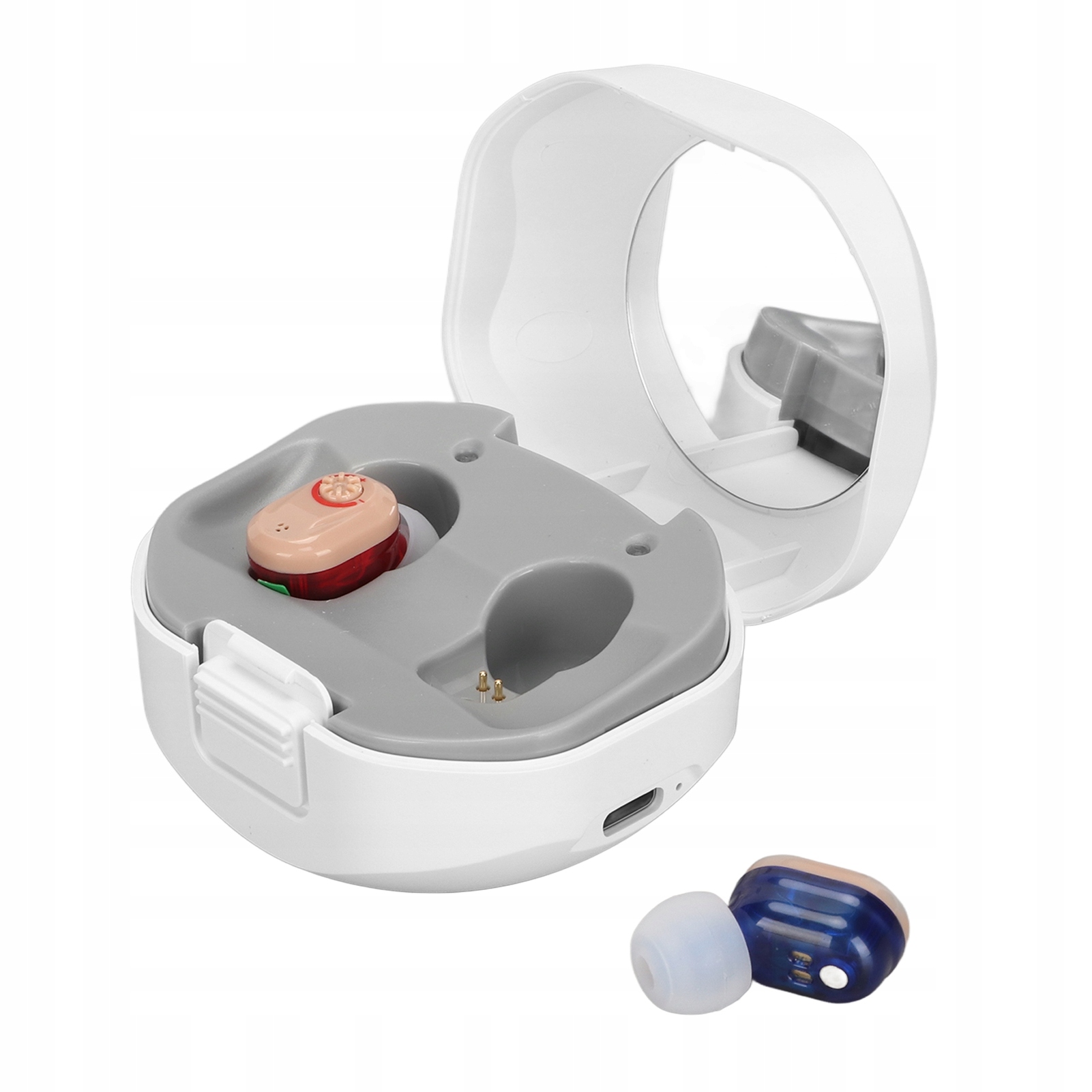 Diskrétny Načúvací Prístroj S Nabíjačkou V Puzdre, 350-5000 Hz