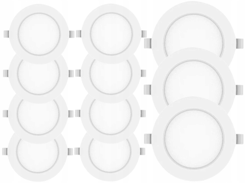 11x Led zapuštěný panel 6W Slim stropní svítidlo pro M-System