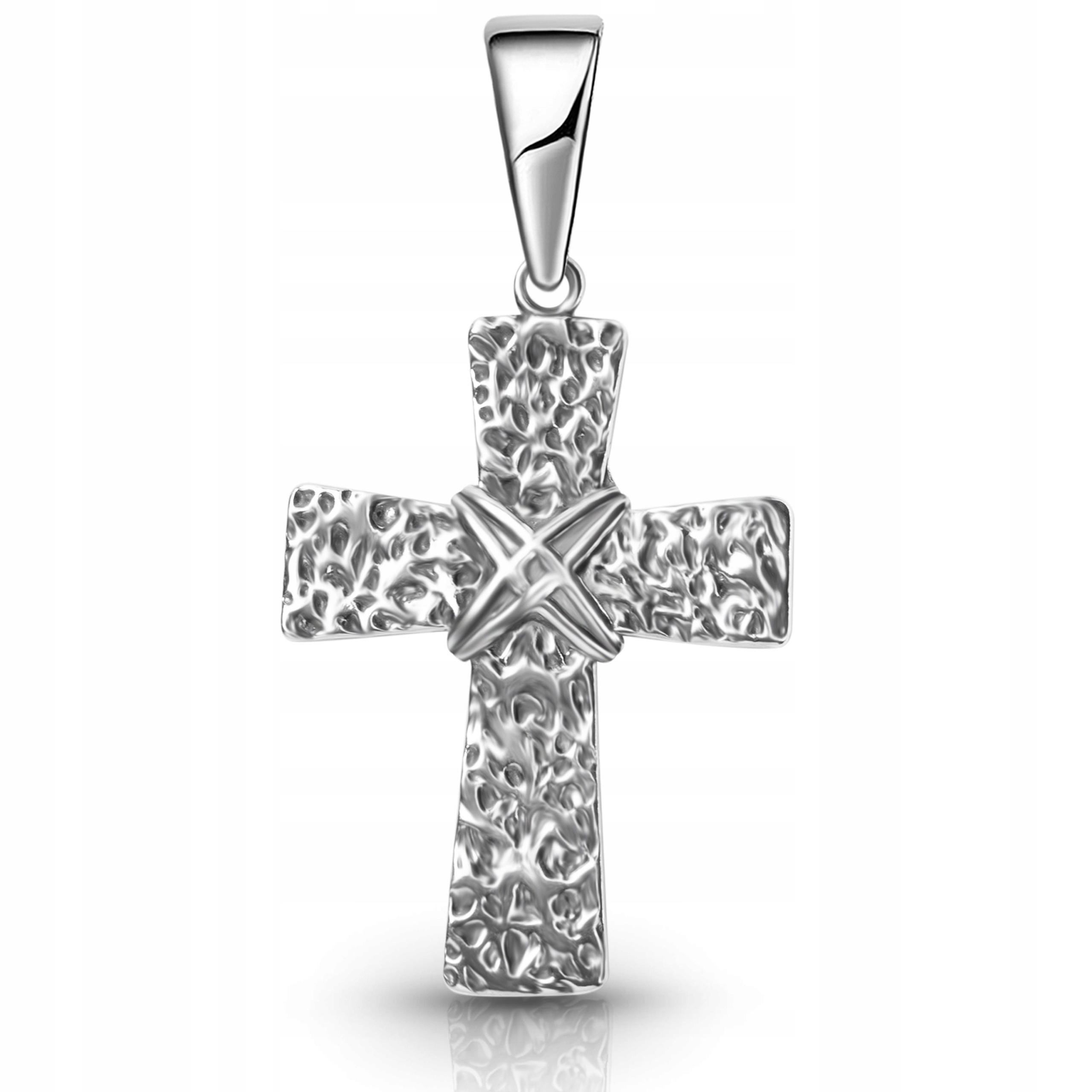 Stříbrný křížek pánský velký silný stříbro 925 oxidovaný bez vyobrazení