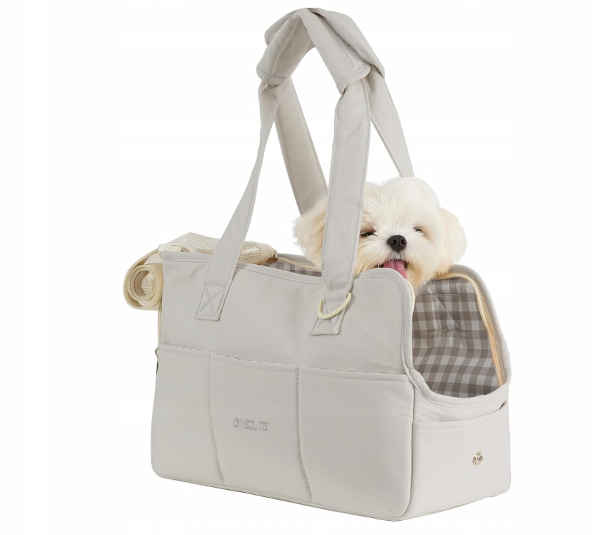 Levně Měkký přepravka pro psa/kočku – skládací taška s velkou kapsou